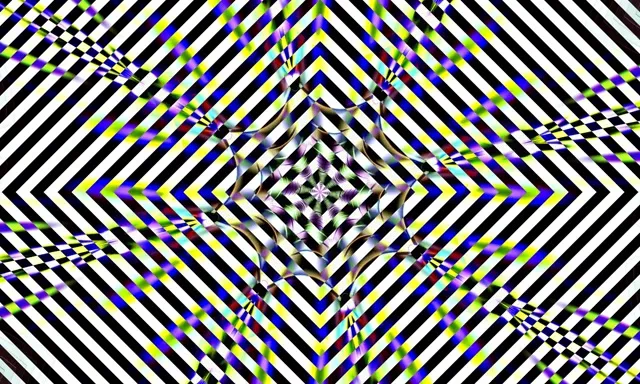 Neon Tunnel Striped Diamond Vortex VJ Loop 5:3 Wide 60fps Screensaver